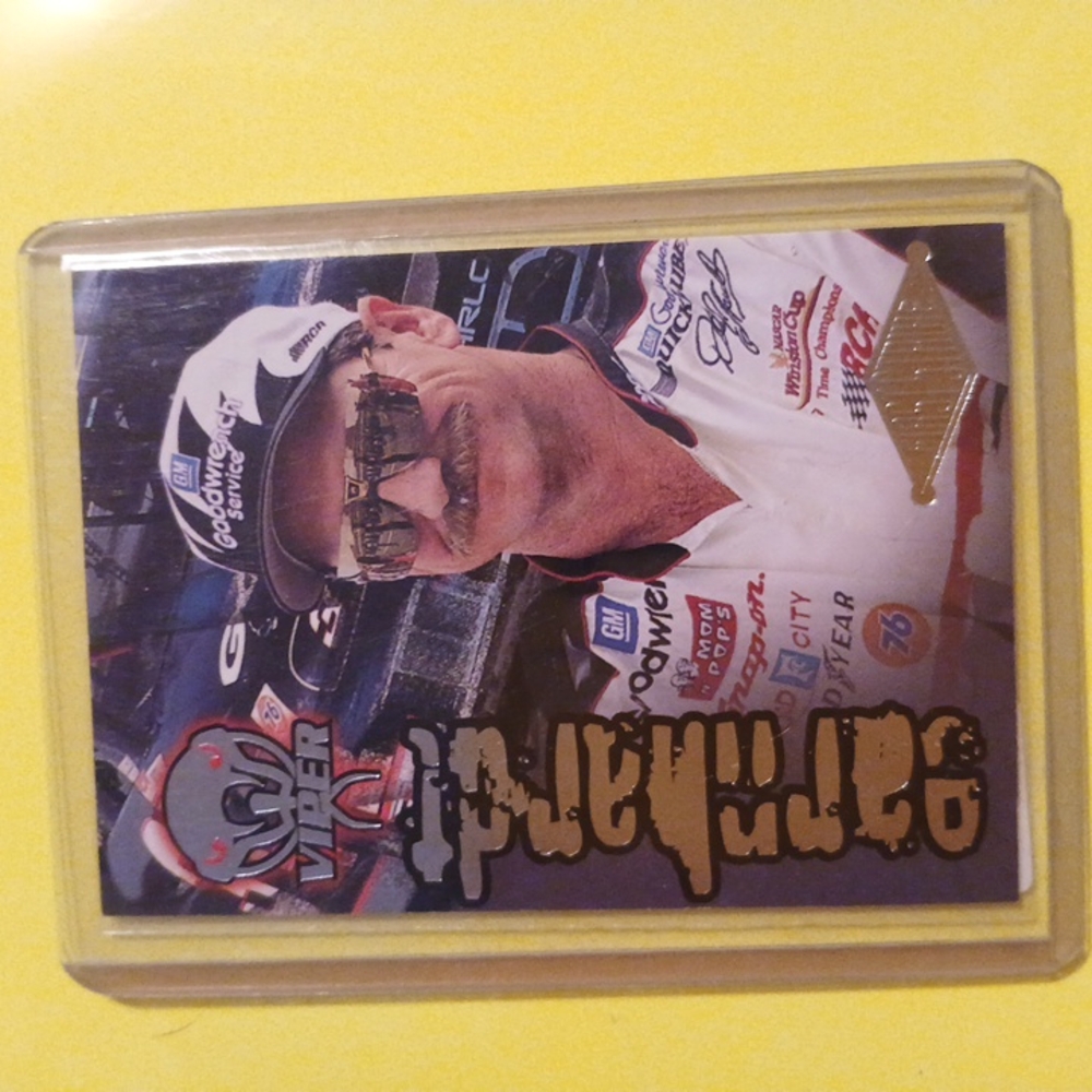 1996 Wheels Viper First Strike Dale EarnhardRacing Collectible Card Gold Accents